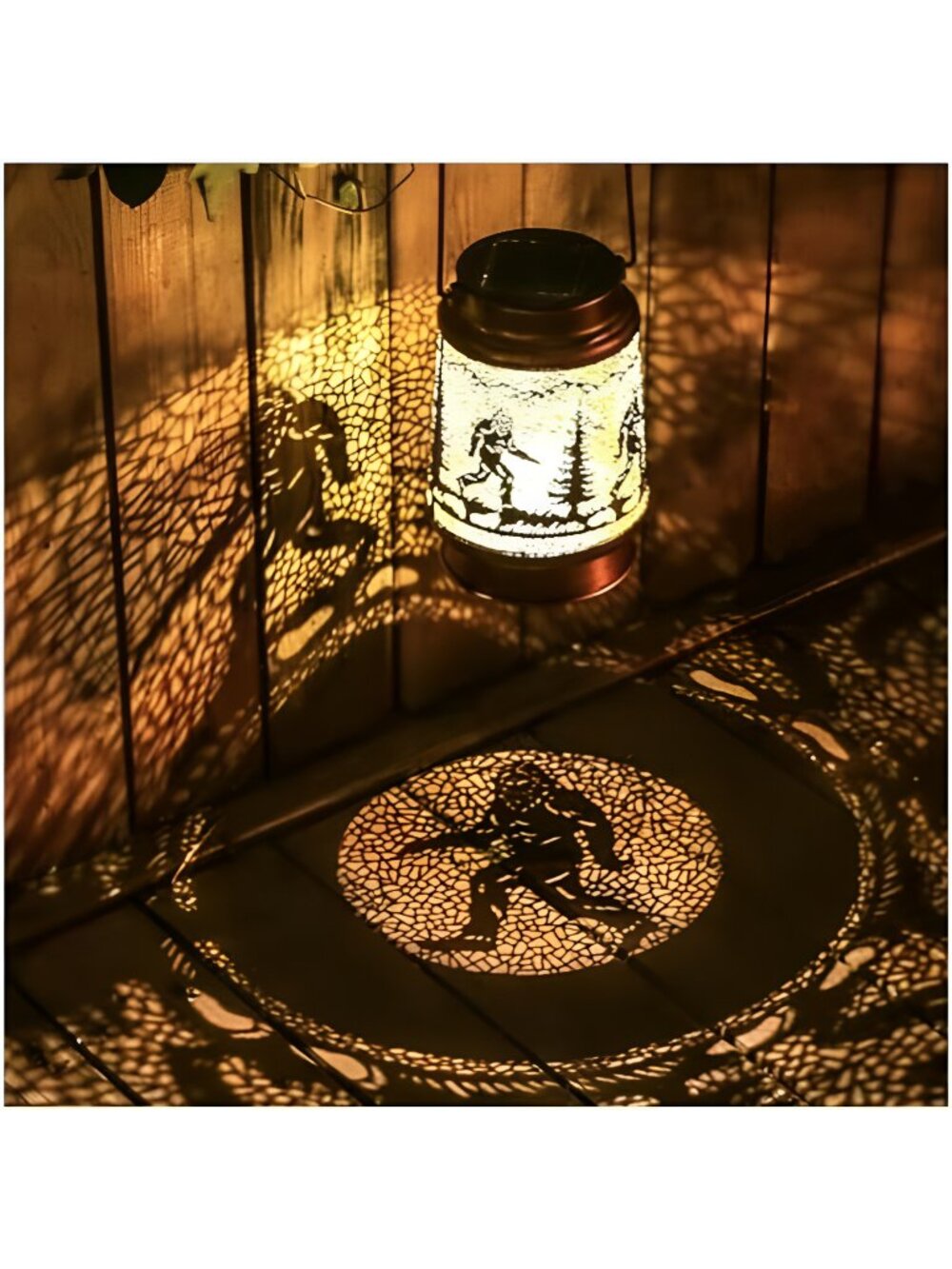 Bigfoot Solar Lanterns Outdoor Waterproof Hanging Solar Lights Big Foot